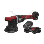 Sealey Premier SV20 Series 125mm Cordless Orbital Polisher Kit 20V 4Ah - 2 Batte