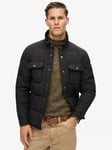 Superdry Surplus Padded Overshirt Jacket, Jet Black