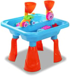 Blue Sand and Water Table Garden Sandpit Play Set Fun Activity Sand Toy Kids