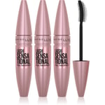 MAYBELLINE NEW YORK Lash Sensational lengthening mascara for full lashes shade 01 - Very Black 3x9.5 ml