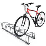 VOUNOT Râtelier vélo 5 vélos Range vélo Système Rangement pour vélo Support pour Bicyclette Sol ou Mural en Acier revêtu Support de Rangement vélo Jardin ou Garage