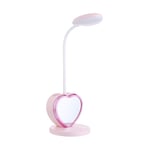 Lampe de Bureau led Rechargeable pour Fille, Port usb et Porte-stylo, Intensité Variable