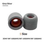 Sony WF-1000XM4 öronkuddar memory foam by headphoneparts - Size small - Silver