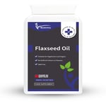 Organic Flaxseed Oil 90x1000mg Capsules COLD PRESSED Omega 3,6,9 Vegan Flax Seed