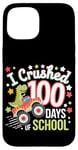 iPhone 15 100 Days of School Monster Truck 100th Day of School T-Rex Case