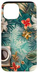 Coque pour iPhone 15 White Pop Art Tropical Magic Book Floral Coffee Books