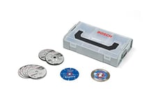 Bosch Professional 9 pièces 76mm-Disc Set + mini L-Boxx (pour GWS-12V, Ø 76 mm, Accessoire Meuleuse Angulaire)