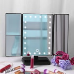 Touch Screen Makeup Mirror 24led Dimmable Tabletop Lighted T