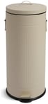 Habitat 30 Litre Vintage Style Kitchen Pedal Bin - Cream