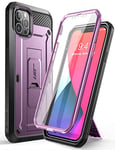 SUPCASE Coque iPhone 12 Pro Max 5G (2020) 6,7 Pouces, Coque Antichoc Intégrale Protection Robuste [Unicorn Beetle Pro] avec Protecteur d'écran Intégré, Béquille, Clip Ceinture (Violet)