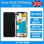 NEW Honor X8 5G VNE-N41 LCD Screen Display Touch Digitizer Assembly+ Frame