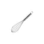 Fackelmann 43051 Fouet de cuisine inox, fouet de pâtisserie, fouet, ustensile de pâtisserie, Acier inoxydable, Argent, 26 cm