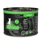 catz finefood Purrrr Pferd Lot de 6 boîtes de 200 g de Nourriture Humide pour Chats sensibles à la Nutrition Monoprotéine N° 123 70% de Viande