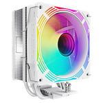 GameMax Ice Force White CPU Cooler Heatsink And 120mm RGB LED Fan For Intel/AMD