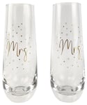 Urban Products: Mrs & Mrs Champagne Glasses