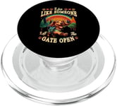 Live Like Someone Left Gate Open Dachshund Dog Pet Owner PopSockets PopGrip for MagSafe