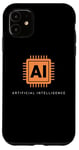 Coque pour iPhone 11 Technologie de puce informatique intelligence artificielle IA