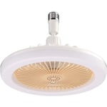 Ventilateur de Plafond avec Lumière, 30W Lampe de Ventilateur E27 led Dimmable Timing avec Télécommande, Silencieux Ventilateur de Plafond 3 Wind