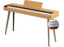 88 Touches Clavier Piano Numerique Electrique avec 3 Pedales et USB Midi Bois