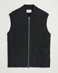 NN07 Boiled Wool Vest Black