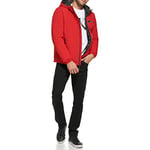 Calvin Klein Men's Windbreaker Jacket, Classic Hooded True Red, XL