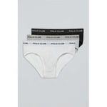 Boxers Polo Club  PACK - 3 SLIPS UNDERPANTS PC B-G-W