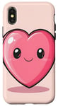 Coque pour iPhone X/XS Kawaii Coeur Cartoon Saint-Valentin