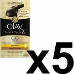 5 Olay Total Effects Colour Correction Cream Moisturiser Spf15 Mediumtodark 50ml