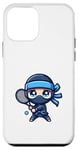 Coque pour iPhone 12 mini Squash mignon de jeu de court de tennis Ninja