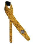 Cobra Series Guitar strap, yellow snakeskin