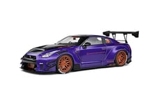 SOLIDO 1:18 Nissan GT-R (R35) W/Liberty Walk Body KIT 2.0 Purple 2022, Mauve