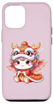 Coque pour iPhone 12/12 Pro Cadeaux pour enfants du Nouvel An chinois 2025 Baby Dragon