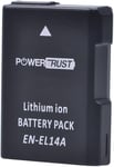 PowerTrust 1Pc EN-EL14 EN-EL14a Battery for Nikon D3100, D3500, D3400, D5500, D