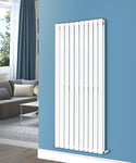 NRG 1600x680 Vertical Flat Panel Designer Radiators Central Heating Rad Double Column White