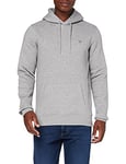 GANT Hoodie Sweat-Shirt À Capuche Original, Grey Melange, XS Homme