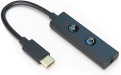 Sound Blaster Play!4 Adaptateur Audio Haute Résolution,Dac Usb-C Carte Son Externe Compatible Avec Windows,Mac,Pc,Ps4,Casques,Écouteurs