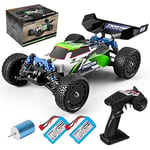 YONCHER YC350 Pro Voiture Télécommandée Tout Terrain, 1:14 50+Km/h Moteur Brushless, 2.4GHz 4WD RC Monster Truck pour Adultes et Enfants, Voiture Camion Telecommande 2 Batteries 40min+