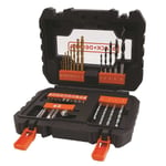 31pc Black & Decker Drill and Screwdriver Bit Set for DIY & Repairs