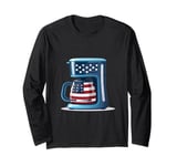 Patriotic coffee bean and maker costume Long Sleeve T-Shirt