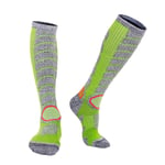 B Baosity Ski Socks Winter Warm Snow Ski Socks Calf Socks Snowboard Ski Socks - Green M