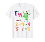 Maths 4th Birthday Outfit Idea For Kids & 4 Year Old Numbers T-Shirt