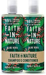 Faith in Nature Aloe Vera Shampoo and Conditioner, 400 ml (Packaging May Vary)