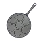 SOGA 23cm Cast Iron Takoyaki Fry Pan Octopus Balls Maker 7 Hole Cavities Grill Mold - Frying Pans - ZPai022