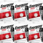 6 x ENERGIZER 2025 Lithium Batteries 3v CR2025  DL2025