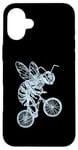 Coque pour iPhone 16 Plus Bee Cycling Vélo Drôle Animal Cool Insecte Biker Ride Bike