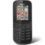 Téléphone mobile Nokia 130 (2017) - Barre - Double SIM - Noir - 4,57 cm (1.8") - Bluetooth - 1020 mAh