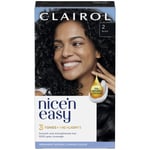 Clairol Nice' n Easy Crème Natural Looking Oil Infused Permanent Hair Dye 177ml (Various Shades) - 2 Black