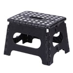 1 X 29x22x22cm Tabouret Pliant Pour Enfants (Noir) - Tabouret Pliant En Plastique Léger Pour La Cuisine, La Salle De Bain Et Le Salon