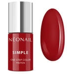 Vernis à ongles gel UV Neonail - Rouge XPRESS - 3 en 1 - SIMPLE ONE STEP COLOR PROTEIN - 7,2 ml - SPICY 8058-7