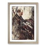 Big Box Art Giovanni Boldini The Pianist Framed Wall Art Picture Print Ready to Hang, Oak A2 (62 x 45 cm)